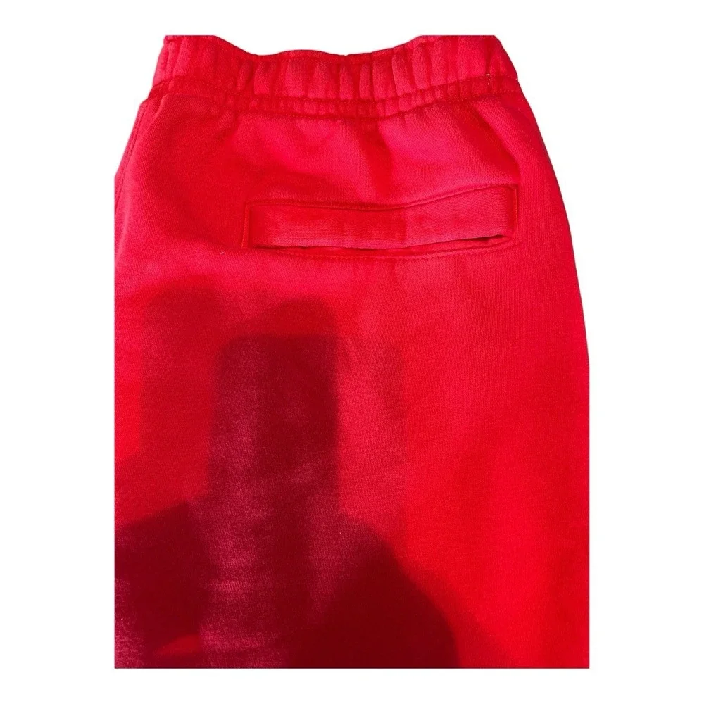 Nike Red Fleece Jogger Sweatpants XXL Embroidered Swoosh Athletic Pants